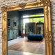 Miroir de cheminée époque Empire 128/102,5cm, trumeau, glace mercure