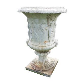 Old stone medieval planters