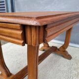 Art Deco extendable desk table 1930 braced base