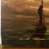 “Sunset on Water” Oil Painting of Venice