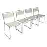Set of 4 italian spaghetti dining chairs, 1970s