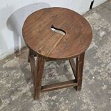 Burmese teak workshop stool