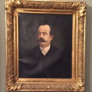 Pair of oil on canvas portraits signed Béchard