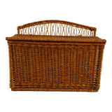 Wicker toy chest
