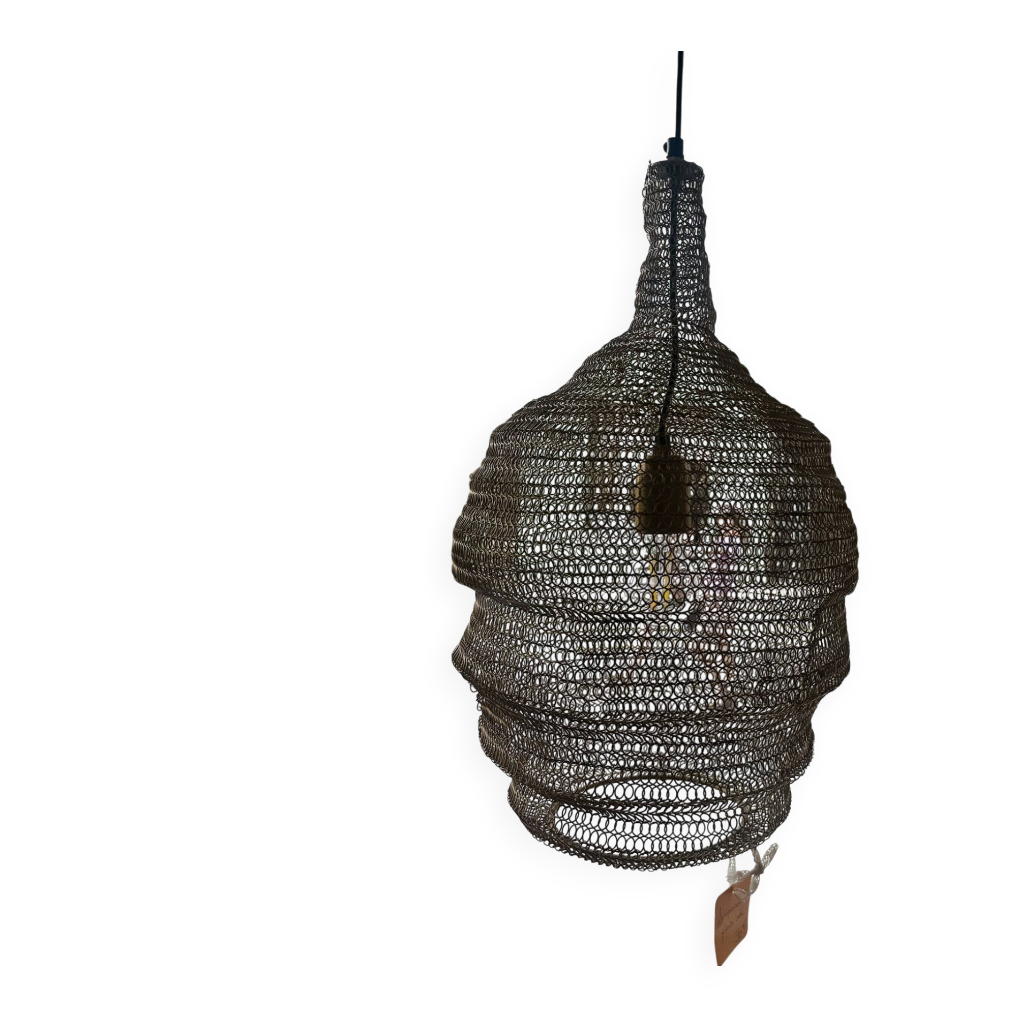 Wired metal luminaire