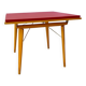 petite table pliante 65 x 65 bois/skaî