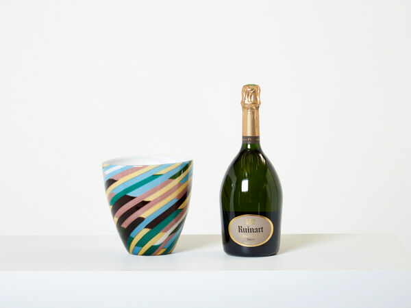 Laura de Santillana pour Venini vase verre soufflé Klee 1984