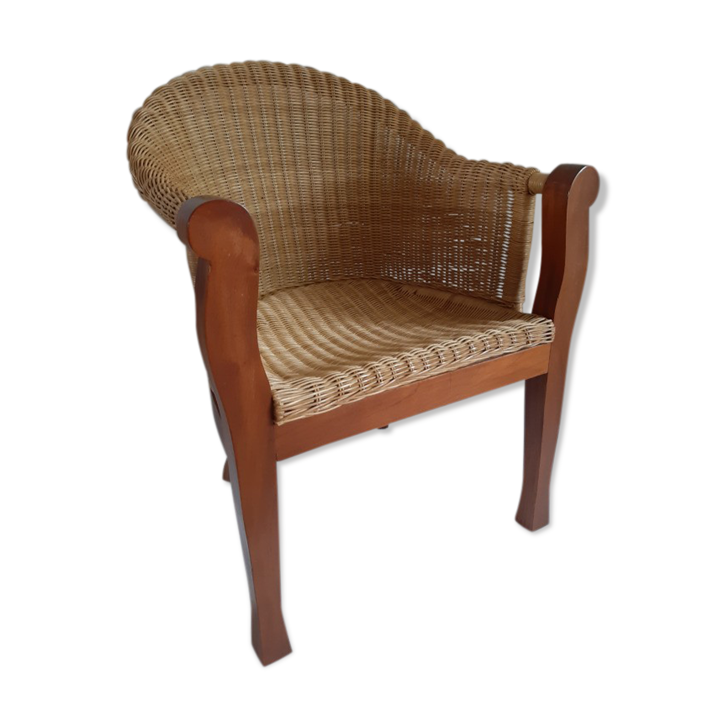 Rattan armchair