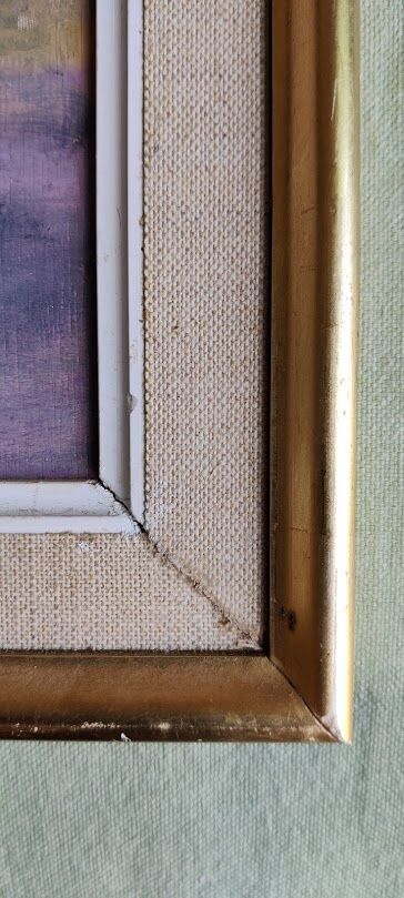 Signed flower painting