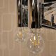 Vintage large chrome Italian Space Age pendant lamp Sciolari