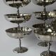 Vintage stainless steel ice cream cups