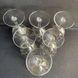 6 water glasses - cut crystal – cristalleries royales de champagne