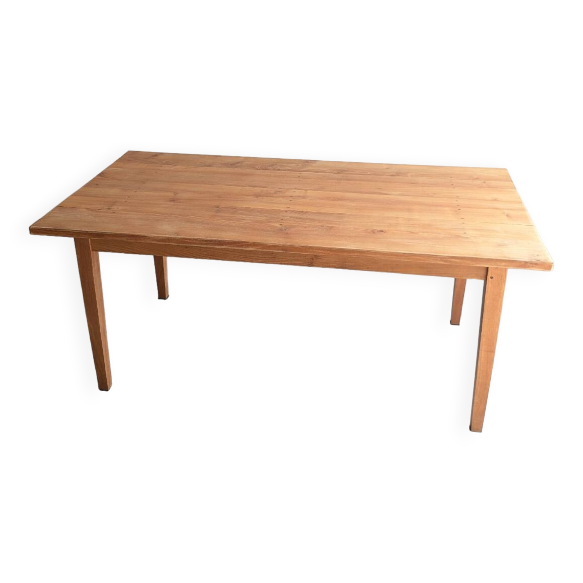 Cherry wood farmhouse table