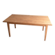 Cherry wood farmhouse table