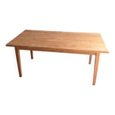 Cherry wood farmhouse table