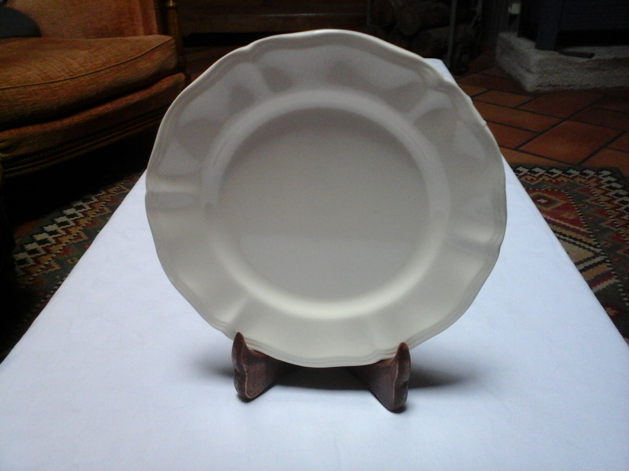 Set of 10 old dessert plates