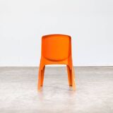 Chaise Gilac en plastique orange