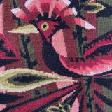 Wall tapestry -Peacock pattern- 60s