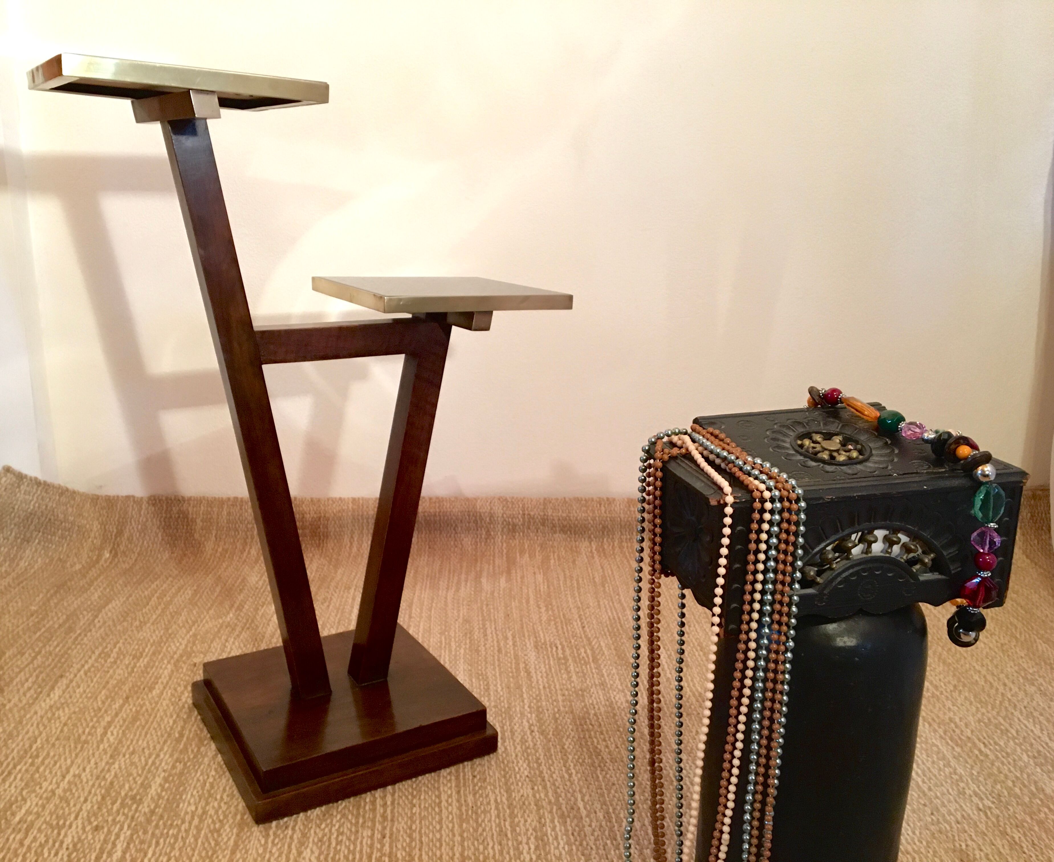 Modernist art deco saddle