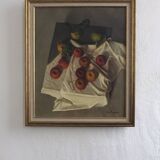 Vintage realism still life oil painting by Pipino | Italy