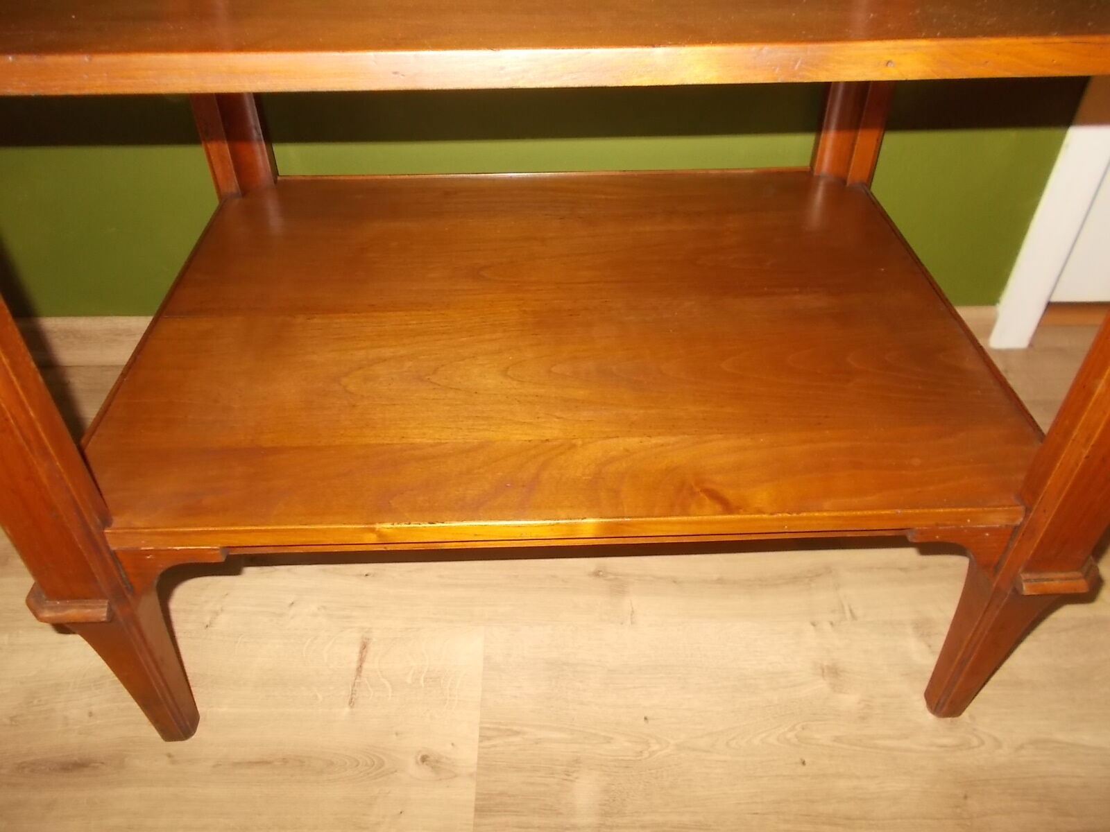 Cherry wood console side table