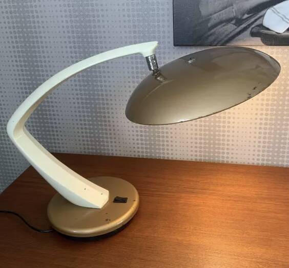 Boomerang lamp from the 1970s.
