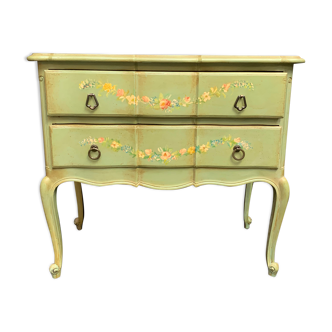 Dresser called "jumping" painted wood