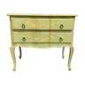 Dresser called "jumping" painted wood