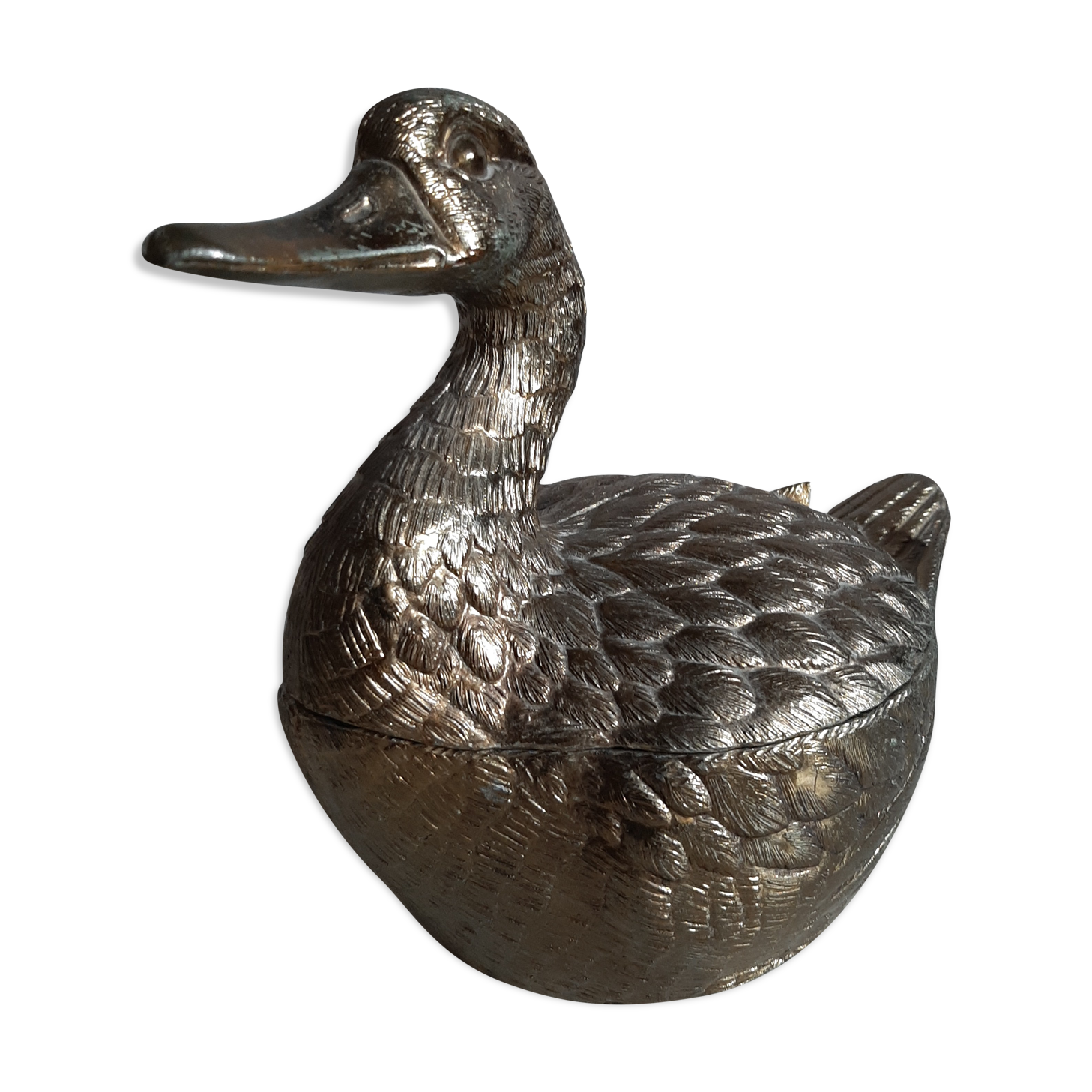 Mauro Manetti Italy gold metal ice bucket