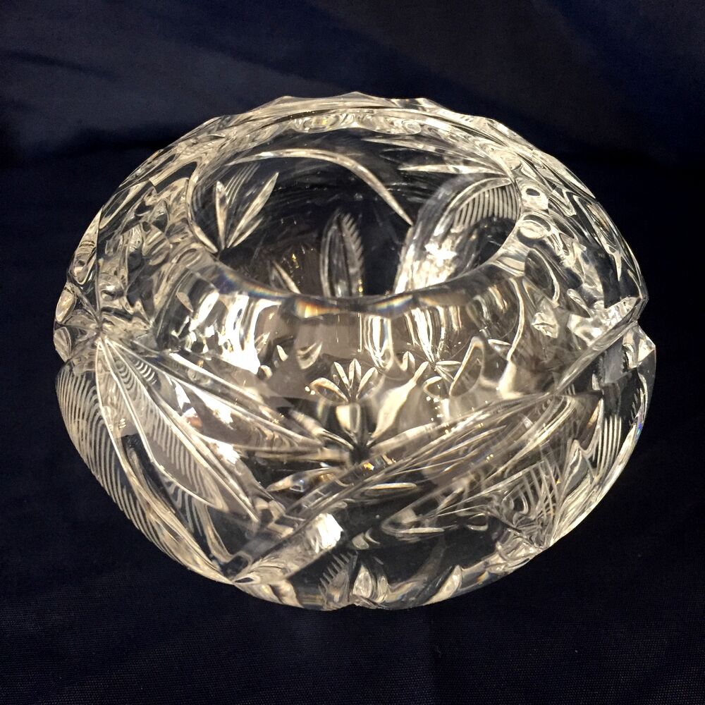 Small crystal vase cut pencil holder flowers of the fields decorative vase