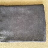 Damask tablecloth "elephant grey"- cotton threads - 320x200 cm