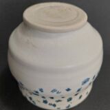 Vintage matcha bowl, stoneware, handcrafted, signature to be identified.