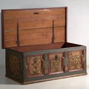 Antique wedding chest painted in pine – Austro-Hungarian Empire, Year 1775
