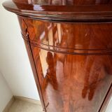 Somno “Column” or Cylindrical Cabinet, in flamed mahogany, Copenhagen, 1830-1840