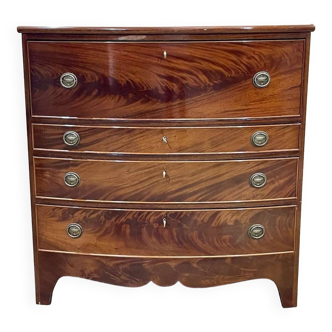 English secretary chest of drawers from the 1950s