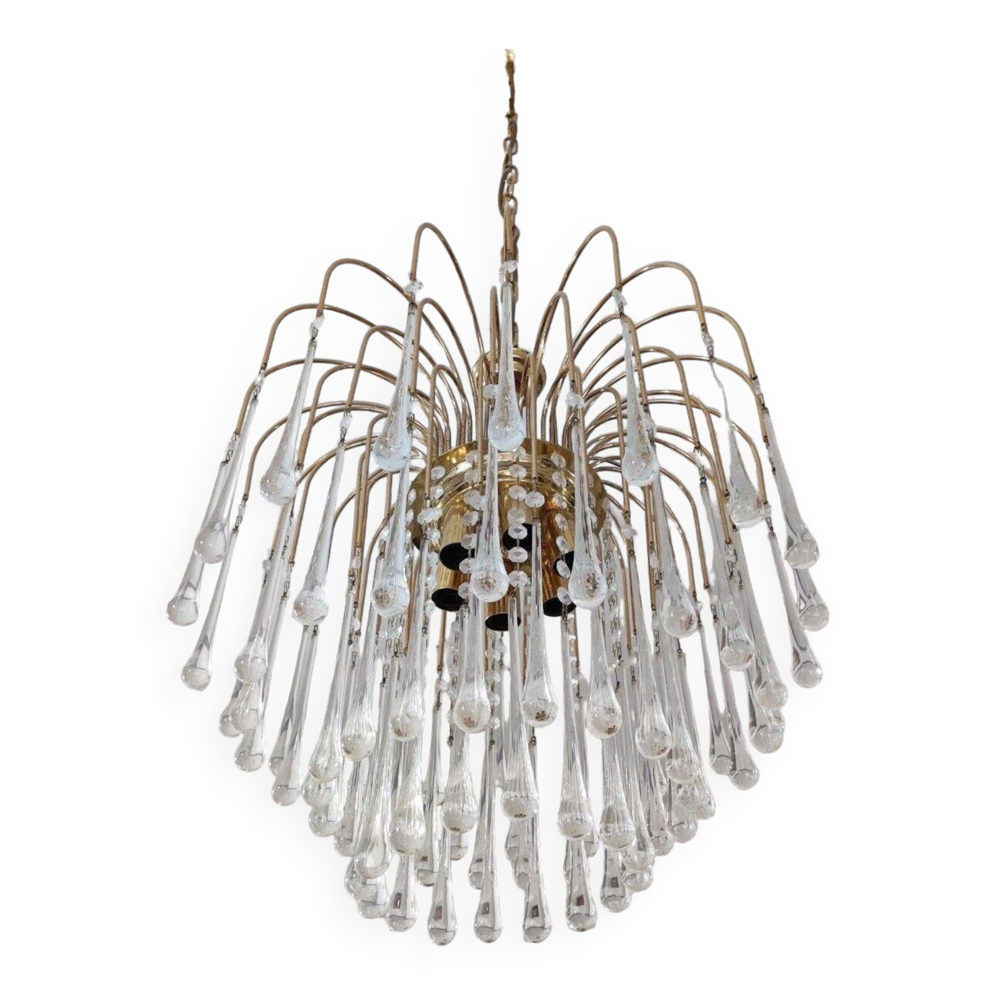 Large Sized Murano Waterfall Chandelier