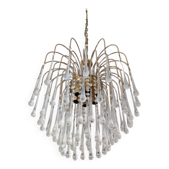 Large Sized Murano Waterfall Chandelier