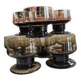 Smoked glass cups