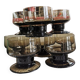 Smoked glass cups