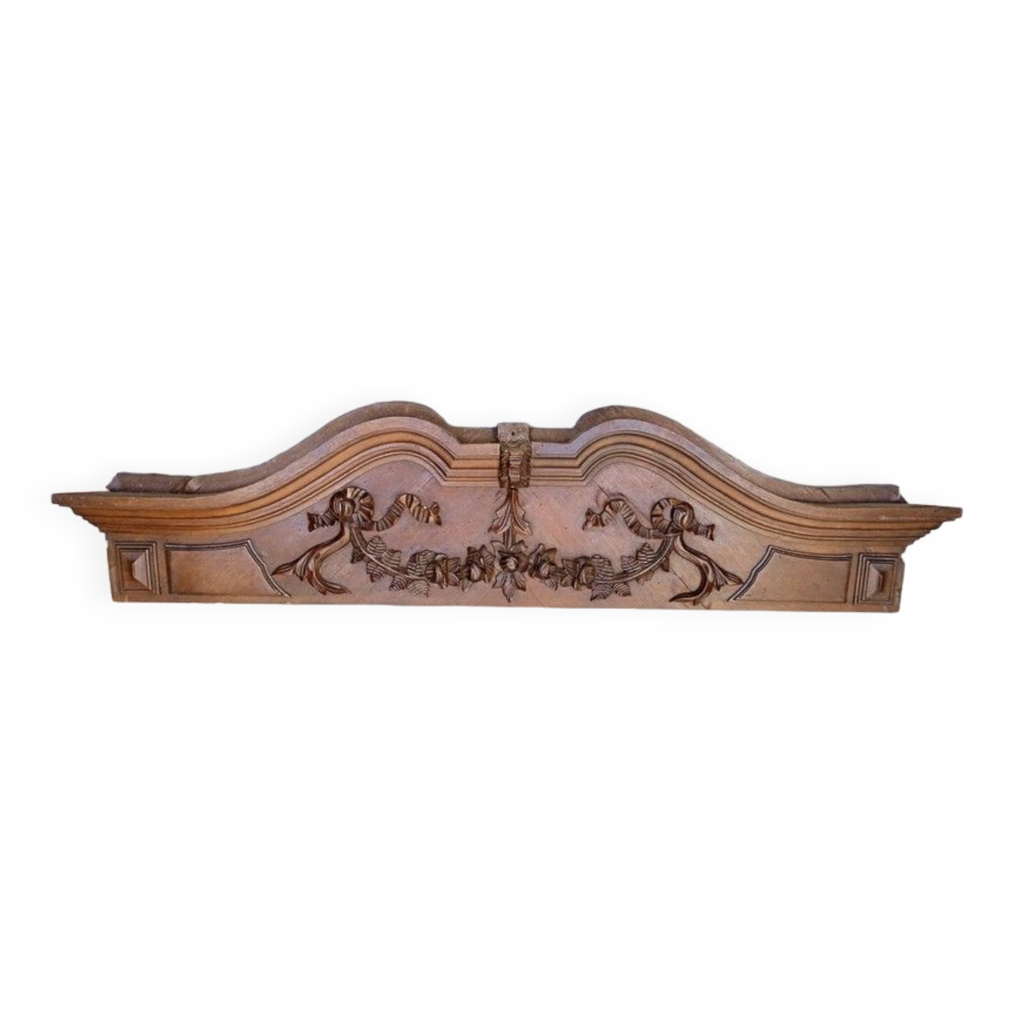 Pediment carved wood paneling Louis XVI style ep XIXth