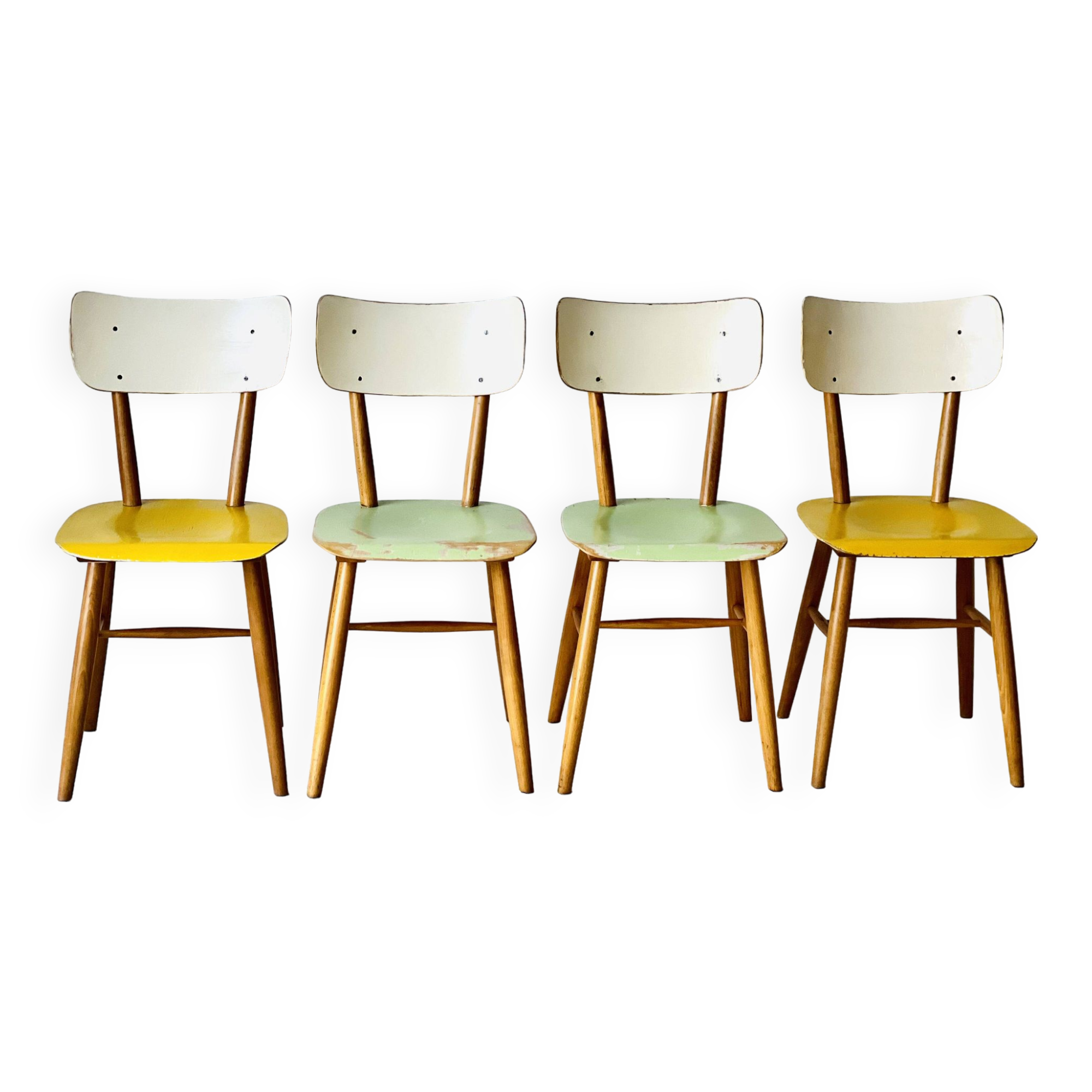 Chaises de bistro de Ton, lot de 4