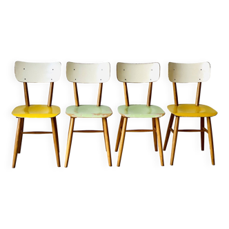 Chaises de bistro de Ton, lot de 4