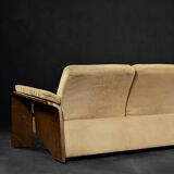 Mid-century norwegian modern two-seater sofa stressless pegasus low back loveseat from ekornes