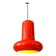 Vintage red space age cone pendant lamp