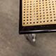 Pair of black Breuer b32 chairs and cannage