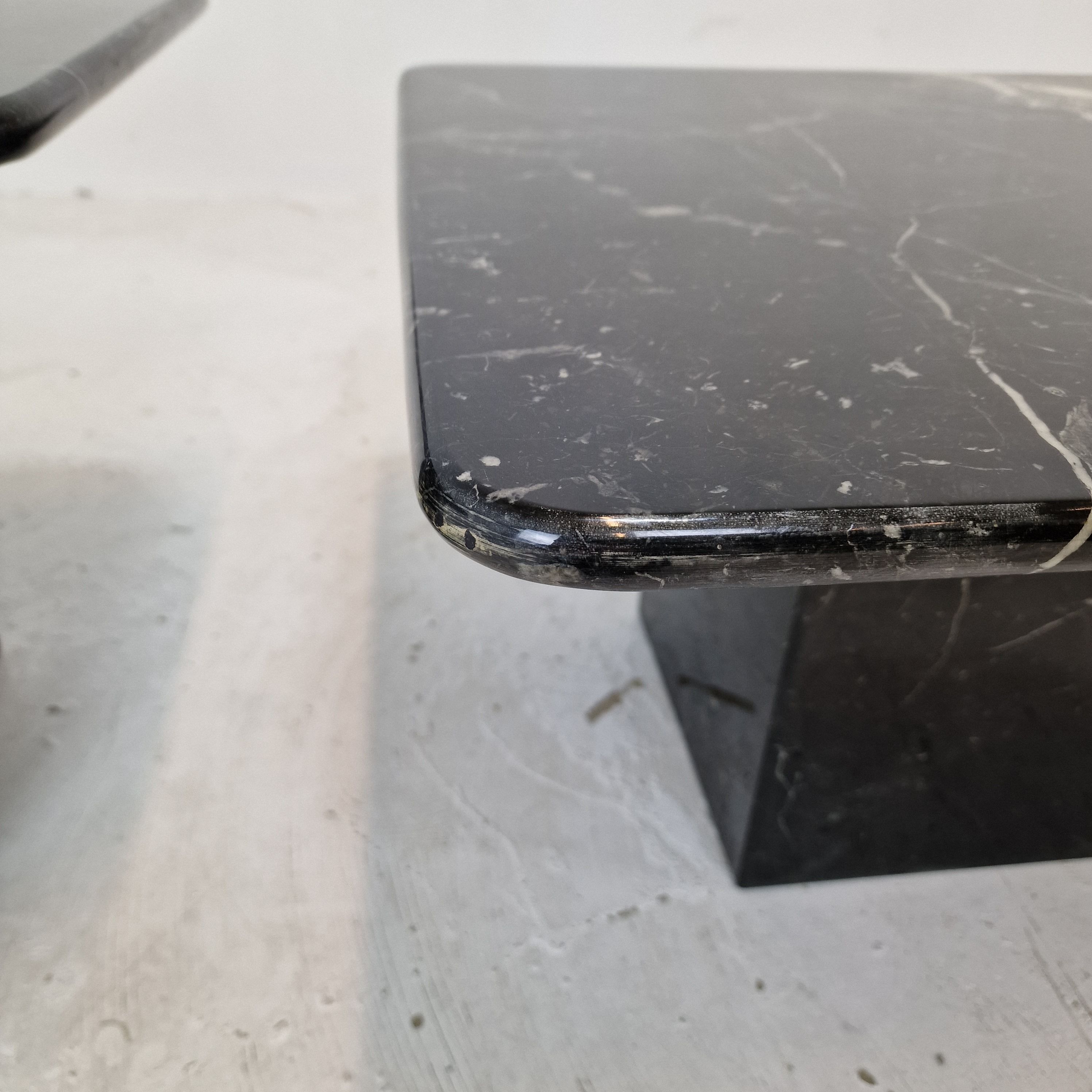 Set of 3 Italian Marble Coffee or Side Tables, 1970s