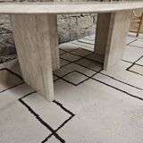 Vintage travertine table 1980"