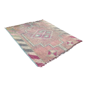 Traditional Vintage Kurdish Herki Rug , 100 X 82 Cm