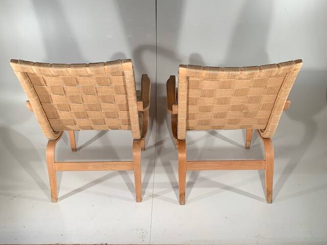 2 Eva model armchair by Bruno Mathsson for Dux (1974)