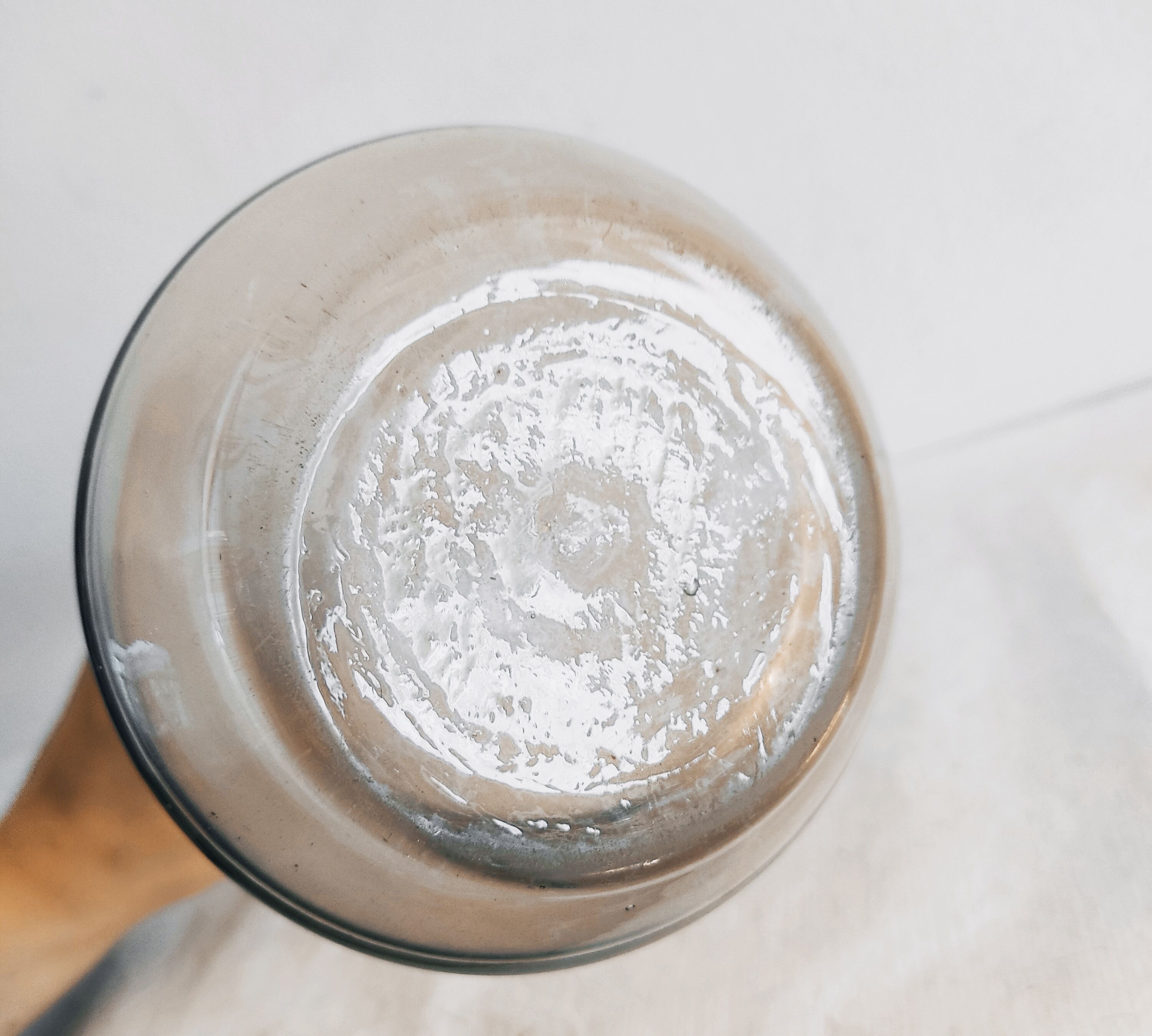 Transparent glass vase 28.5 cm